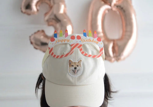 【柴犬】刺繍キャップ | ご友人のお誕生日祝いに、お散歩のお供へ(空太くん)