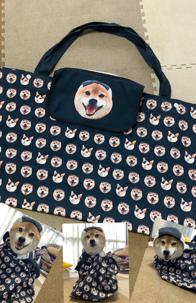 東京の工房の専任デザイナーが写真からデザインした 柴犬と日本猫のスタイリストバッグ