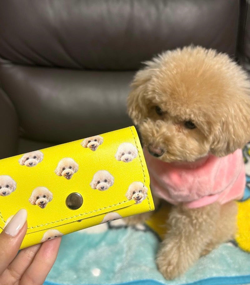 トイプードル】本革キーケースの制作事例｜PET DOT SHOP