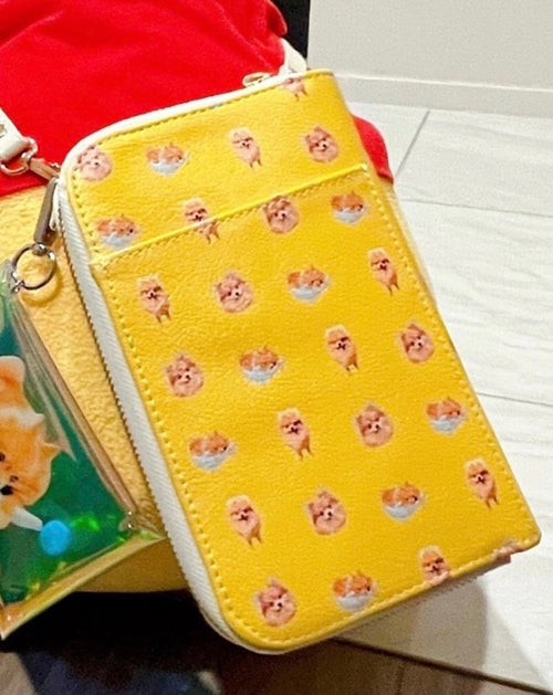 【ポメラニアン】お財布ショルダーバッグ | 母の日のギフトに、ご家族の旅行のお供へ(メルちゃん)