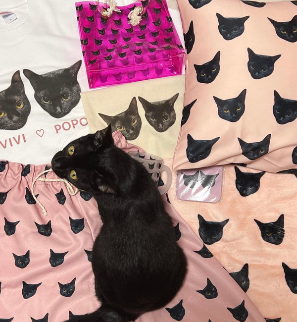 【黒猫】パジャマパンツ | おうち時間のお部屋着に、夏休みのご褒美で(ポポちゃん・ビビちゃん)