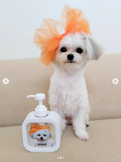 東京の工房の専任デザイナーが写真からデザインした チワマル なのちゃんのソープディスペンサー 制作事例