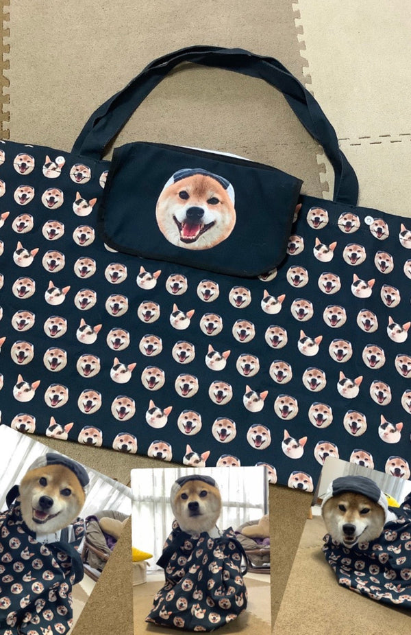 【柴犬×日本猫】スタイリストバッグ | ご褒美と思い出づくりに、帰省やプチ旅行のお供へ（ころすけ君＆でんた君）