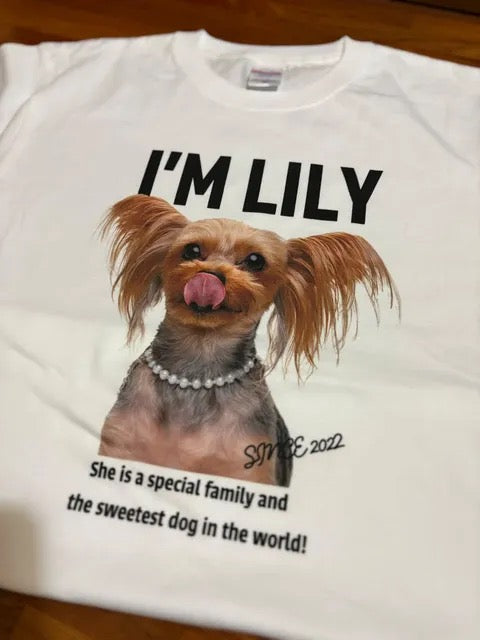 【ヨークシャーテリア】Tシャツ | 普段も着られるデザインで、お出かけのお供に（Lilyちゃん）