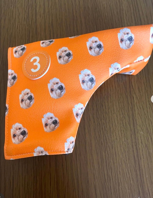 【マルチーズ×ヨークシャーテリア】ゴルフクラブカバー | お父様へのお誕生日プレゼントに（ムギちゃん）