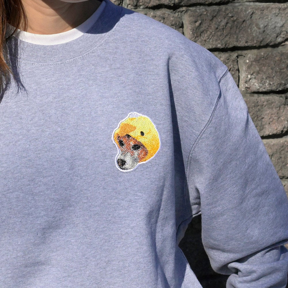 刺繍スウェット