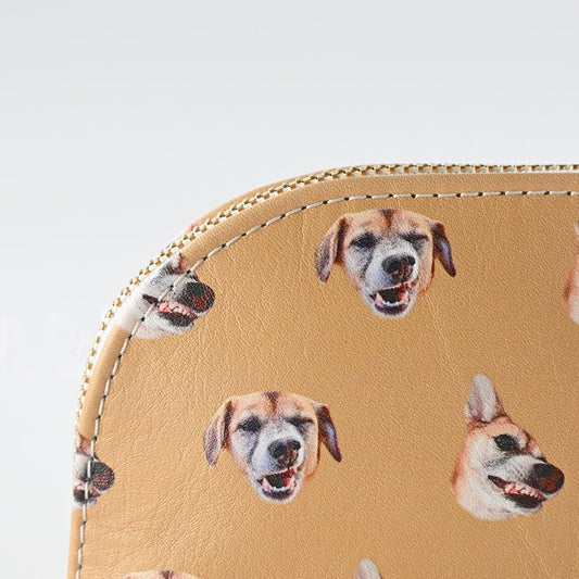 本革化粧ポーチ